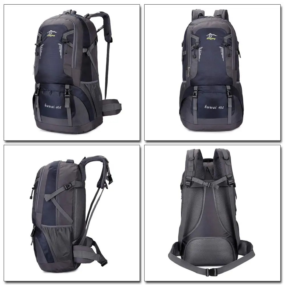 60L Large Capacity Travel Bag Outdoor Backpack Waterproof Camping Backpack Long Distance Hiking Sports Backpack Wear-resistant