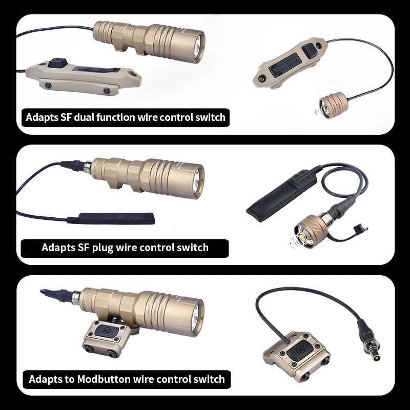 18350 16340 White LED Airsoft Rifle Hunting High Power Weapon Scout Micro PLH V2 Light 1350 Lumens With Original XJ250728