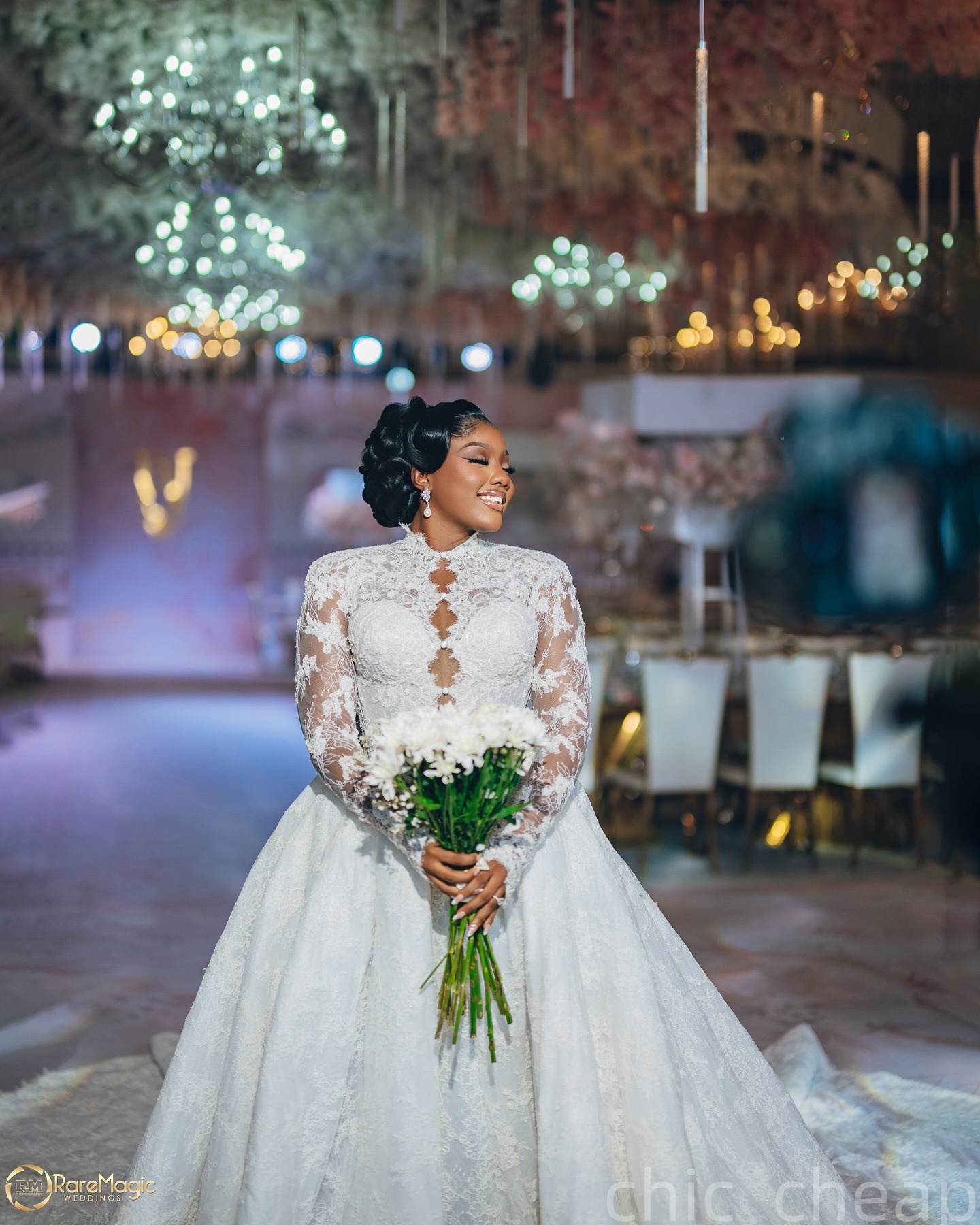 2025 Aso Ebi Plus Size Ivory Mermaid Wedding Dress High Neck Lace Full Sleeves Ball Gown Bridal Gowns Dresses ZJ0680