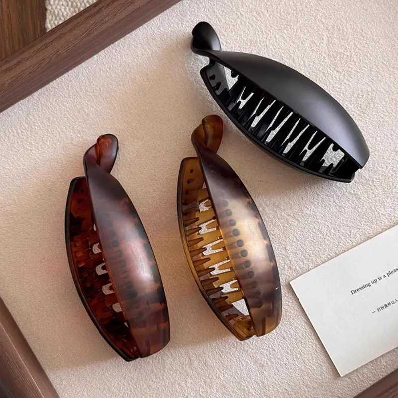 Frosted High Ponytail Banana Hair Clips Women Barrettes Hair Claws Hairpins Fixed Artifacts Ponytail Buckle Clip Headwear Z250729