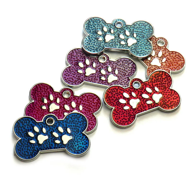 Bone Identity Card 20pcs Personalized Dog Plate Supplies Customized Laser Cat Puppy Name Phone Lable Dog Accessories 250729