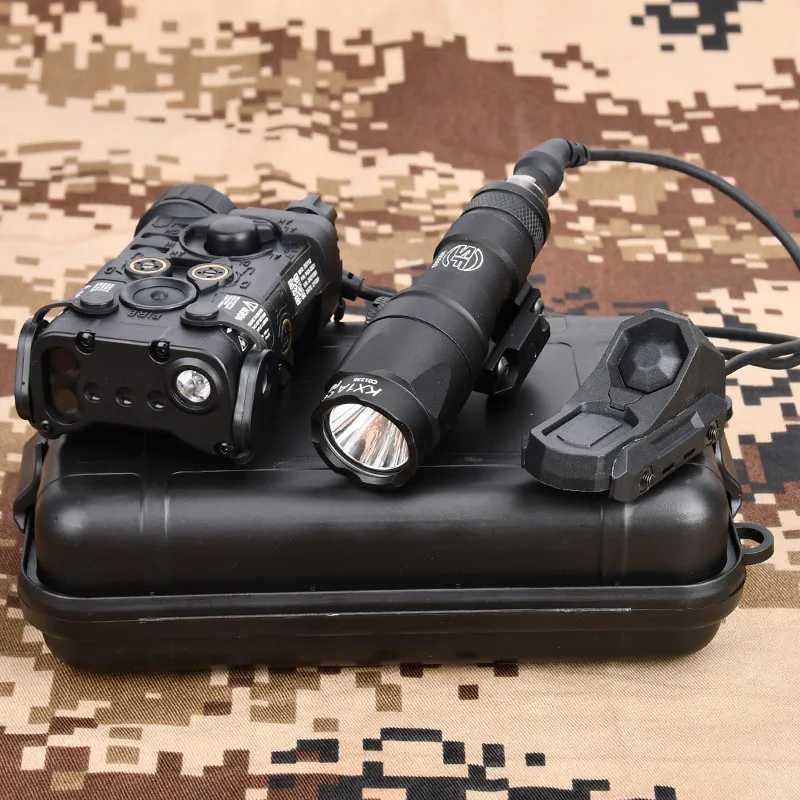 WADSN Tactical NGAL Red Green Blue Indicator M300A M600U Hunting Scout Light With AXON Dual Control Switch Fits 20MM Rail R250728