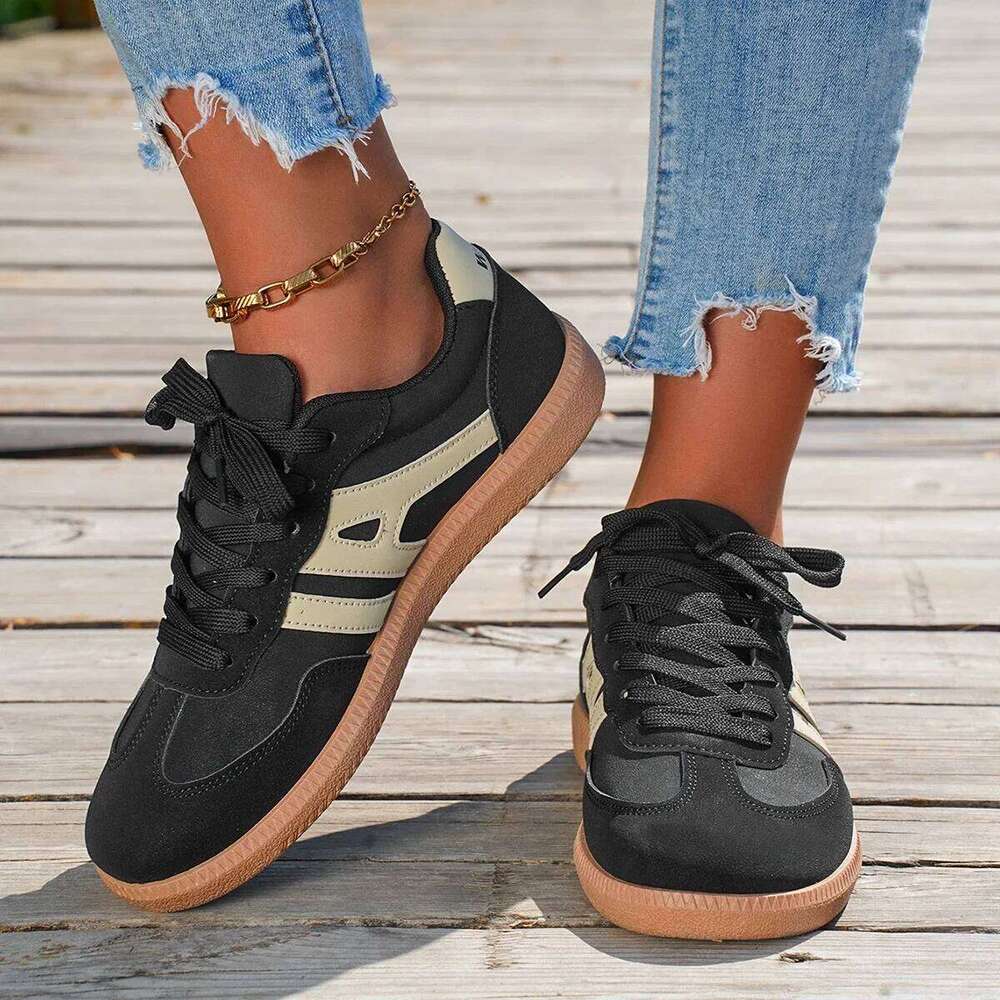 2025 New Ladies Black Sneakers Soft-soled Comfortable Women Leisure Joker Walking Shoes Tenis Feminino Zapatillas Mujer