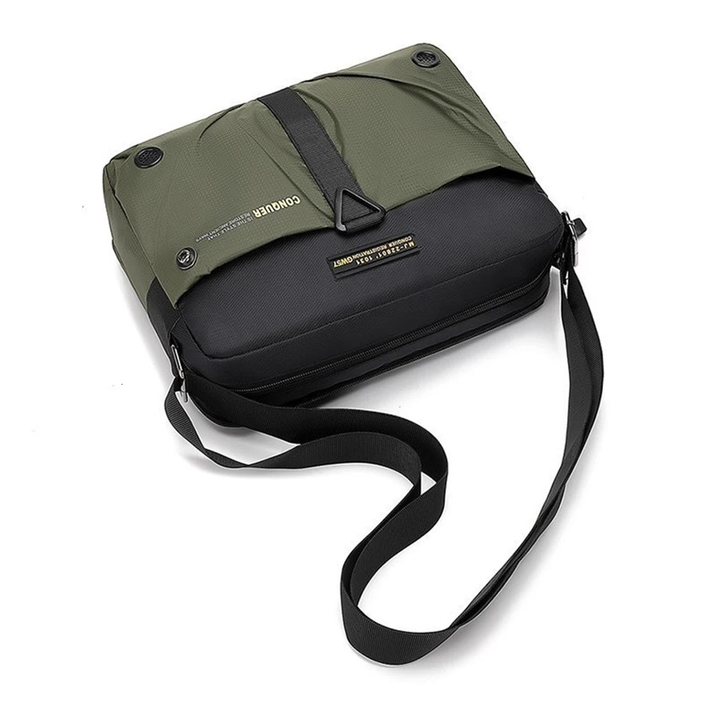 Men Messenger Bag Waterproof Nylon Small Satchel Shoulder Bags Casual Travel Crossbody Sling Flap For Male Belt Handbag 250725