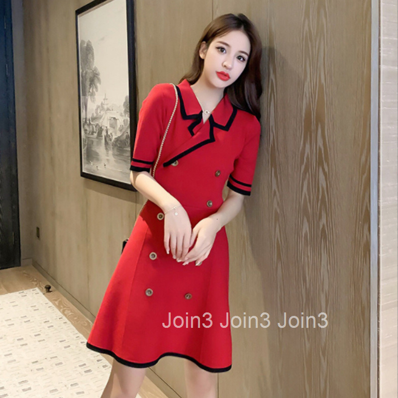 New Korean Waist-Cinching Slimming Short-Sleeve Short Dress Little Fragrance Milk Dress Summer New Style