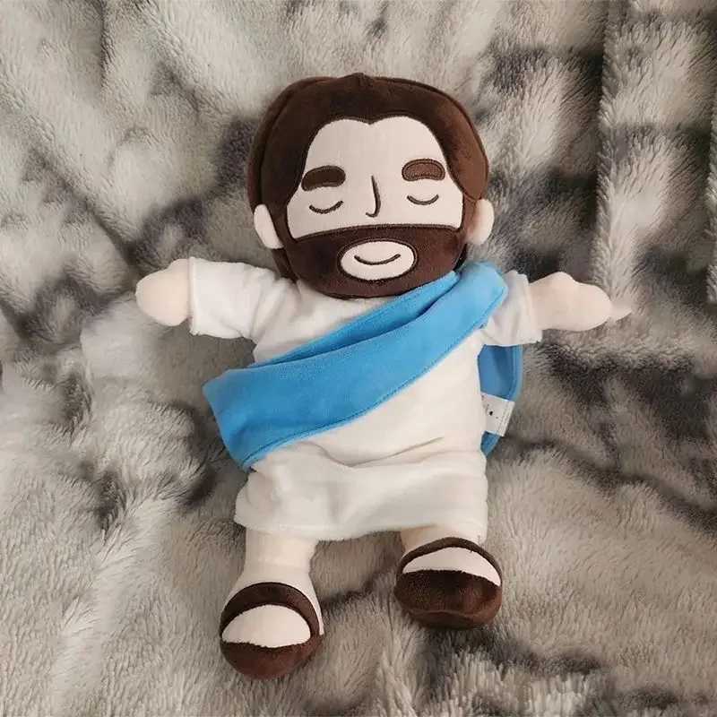 Breath Jesus Plush Doll Soothing Placation Toys Soft Respirable Jesus Plushies Comforting Jesus Heart Toy Easter Christmas Gifts Z250728