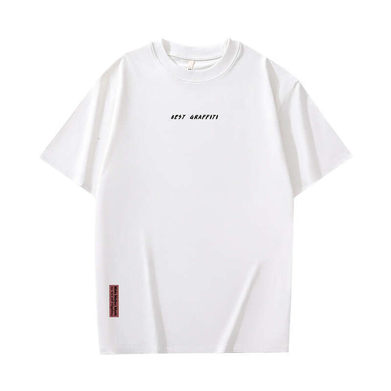 Designer T Shirt Men's Spring Summer Loose Cotton T-Shirt Versatile Men's Summer Breathable Long Sleeve Round Neck Short Sleeve Simple Cloth