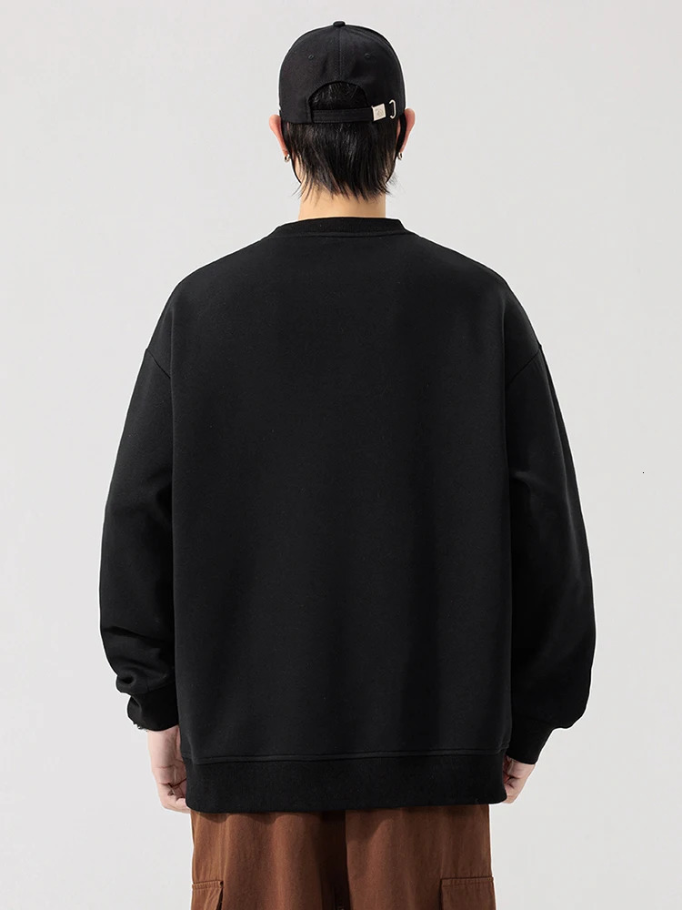 Korean Style Mens Sweatshirts Big Size 6XL 7XL 8XL Spring Autumn Sportswear ONeck Long Sleeve Loose Hoodie Basic Pullover Tops 250729