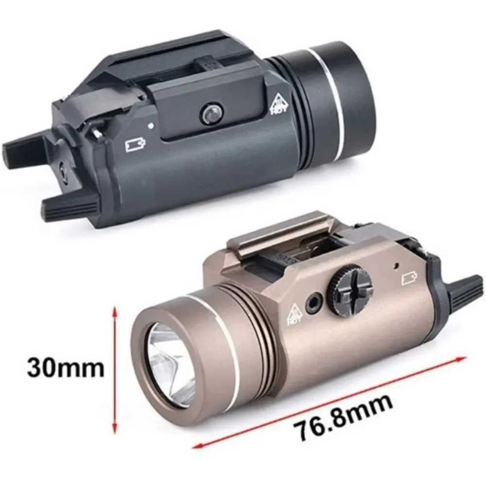 Tactical Pistol Weapon Light TLR1-1 Gun Flashlight Metal 1000 Lumens Pistol Light Fits 20mm Rail Glock 17 Airsoft Rifle XJ250728