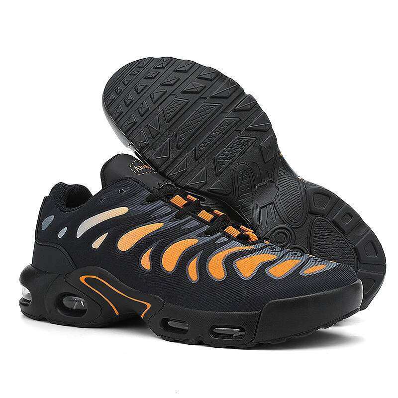 2025 Men's Striped Fashion Sneakers Comfortable Thick Sole Trendy Outdoor Air Cushion Running Shoes Plus Size 39-46