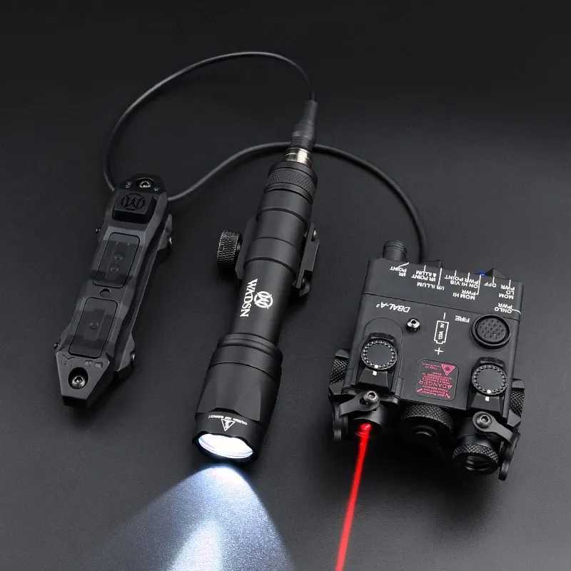 WADSN Full Function DBAL-A2 Red Dot Blue Green IR Laser Indicator PEQ15 Infrared Laser M600 M300 Airsoft Flashlight Weapon Light XJ250728