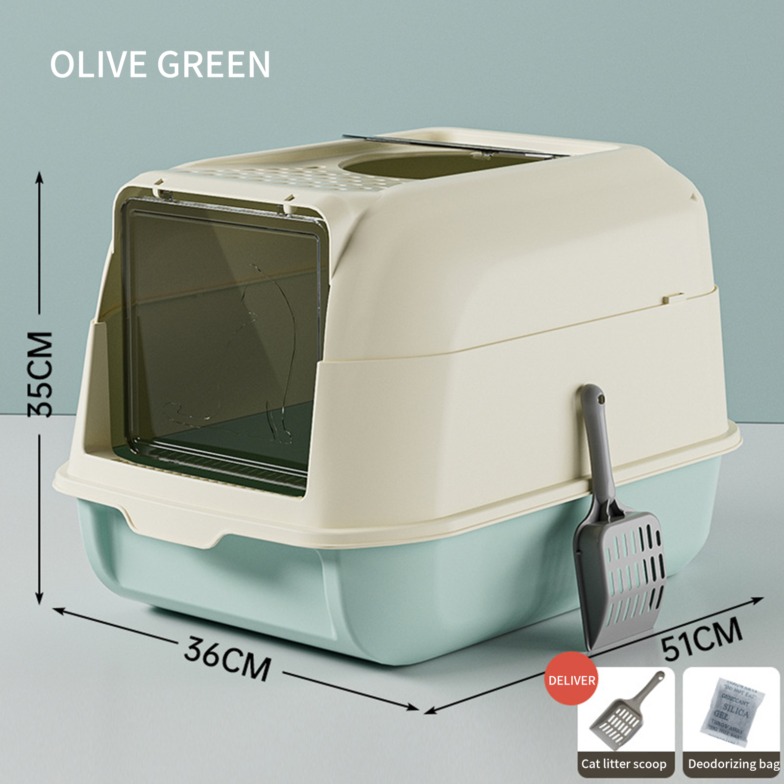 Cat litter box fully enclosed large and extra large drawer style top in odor proof and splash proof cat toilet for cats