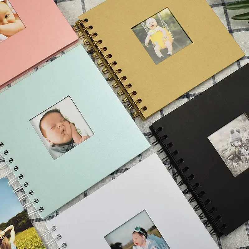 6inch Binder Photocards Holder Paper Photo Album Baby Scrapbooking DIY Kids Memory Book for Photos Collect Book Photo Storage Z250729
