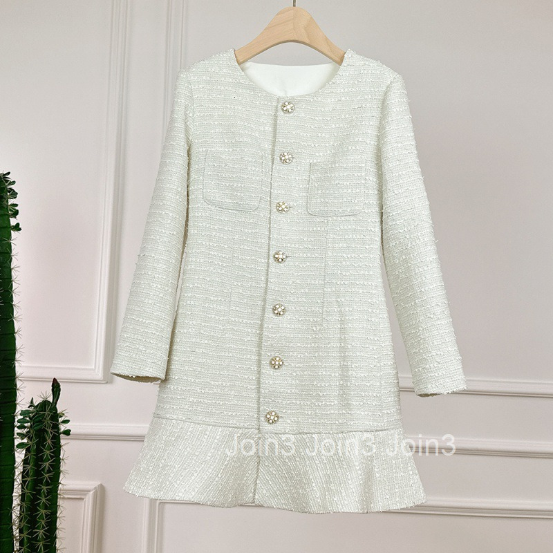 French socialite fishtail skirt new high-end tweed temperament slimming fashionable age reducing dress for women