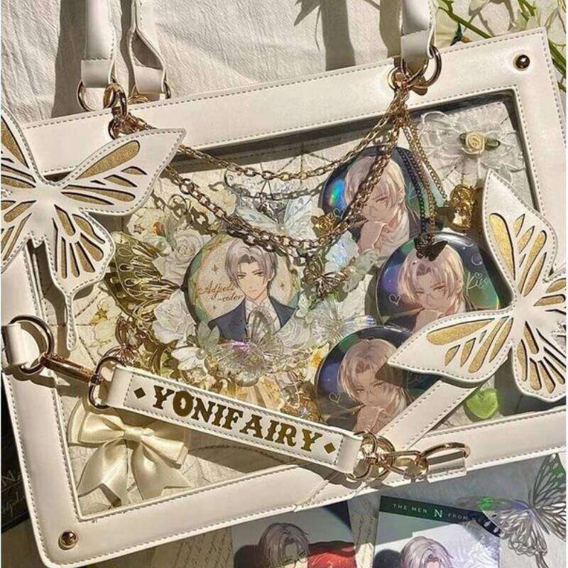 Designer bag Labyrinth Butterfly Spider Web Letter Chain Handbags L Transparent Ita Lolita Gothic Tote Vintage Fashion Shoulder Bag V