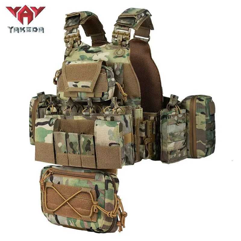 YAKEDA Vest Plate Carrier Chalecos Tactico Quick Release Security Tactical Vest Removable Tactical Vest Z250728