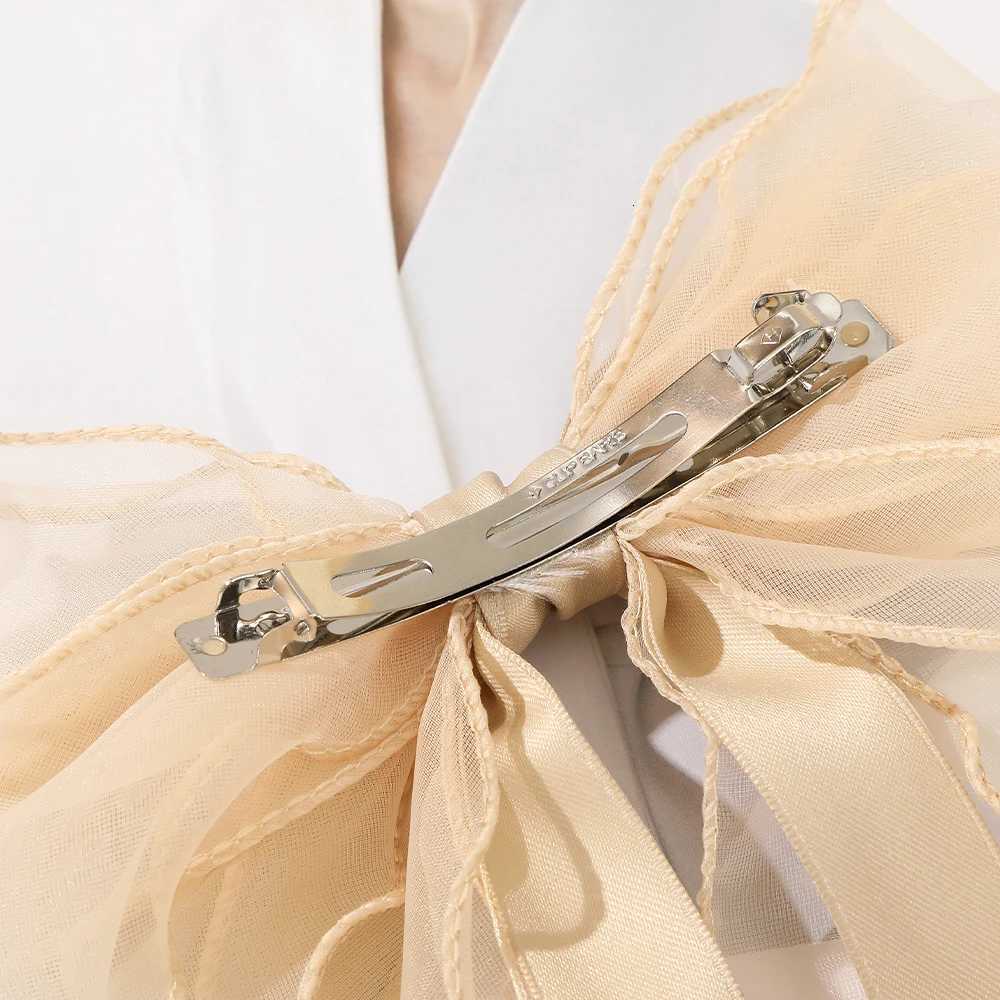 Women Bow Hair Clip Pearl Black Hairpin Girls Korean Temperament Ponytail Hair Clips Barrettes Fashion Hair Accessories Headwear Z250729