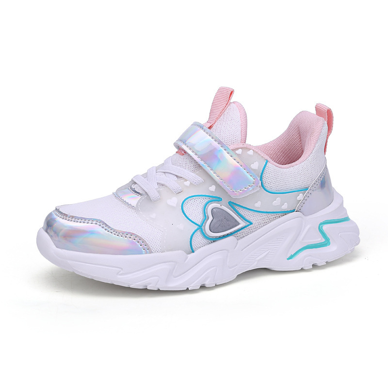 Cartoon Sneakers Children's Spring and Autumn Double Mesh Casual Little Girls' Breathable Lightweight Running Shoes