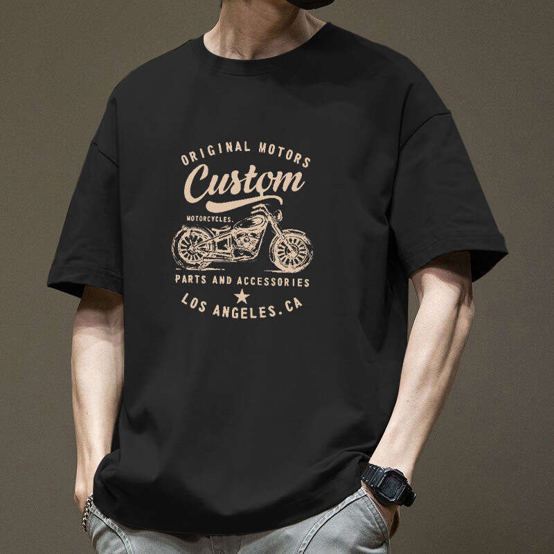 Designer T Shirt Heavyweight Trendy Brand Short Sleeve T-Shirt For Men Summer High-End Brand Top Men's Pure Cotton American Style Ins Casual Tee 