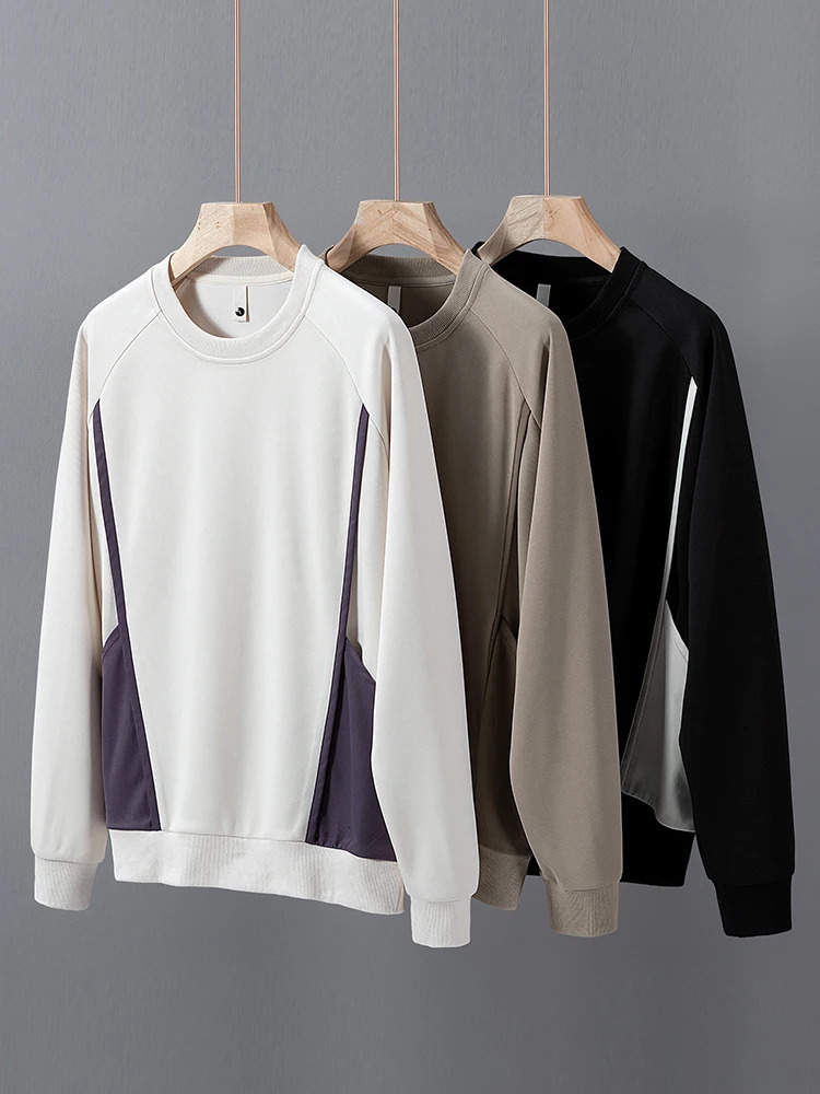 Korean Style Mens Side Pockets Sweatshirts Big Size 6XL 7XL 8XL Sportswear Loose Fit Pullover Tops Casual Oversized Hoodies 250729
