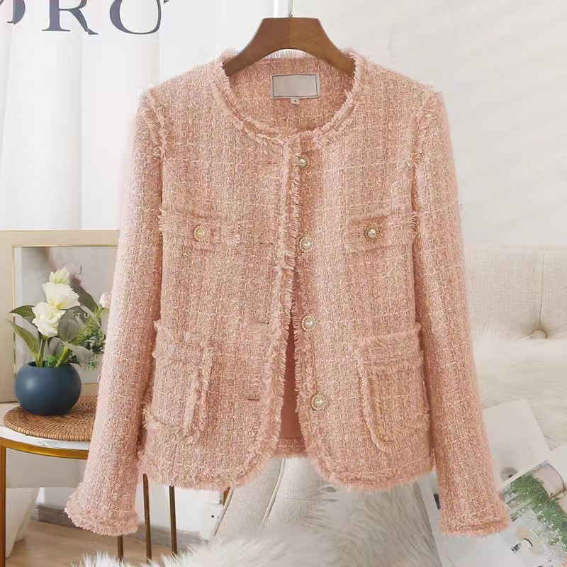Free shipping designer new blue short versatile jacket for womens in autumn fashionable comfortable temperament top