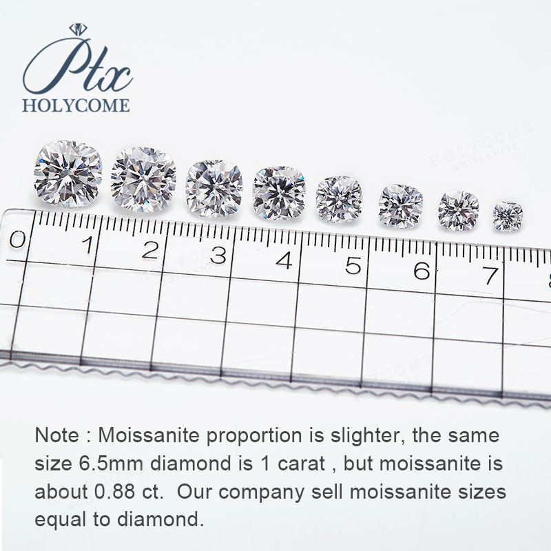 Wholesale DF GH White Cushion Shape Moissanite Loose Gems Stone Diamond Cut for Jewelry Making Premium Quality Gemstone with GRA Certificate