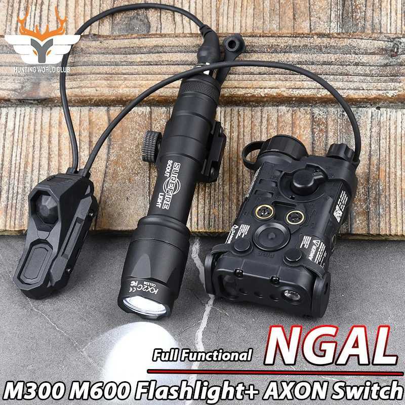 Tactical L3 NGAL Red Green Blue IR Indicator WADSN M300A M600C Flashlight Hunting Scout Light AXON Switch Fits 20MM Rail R250728