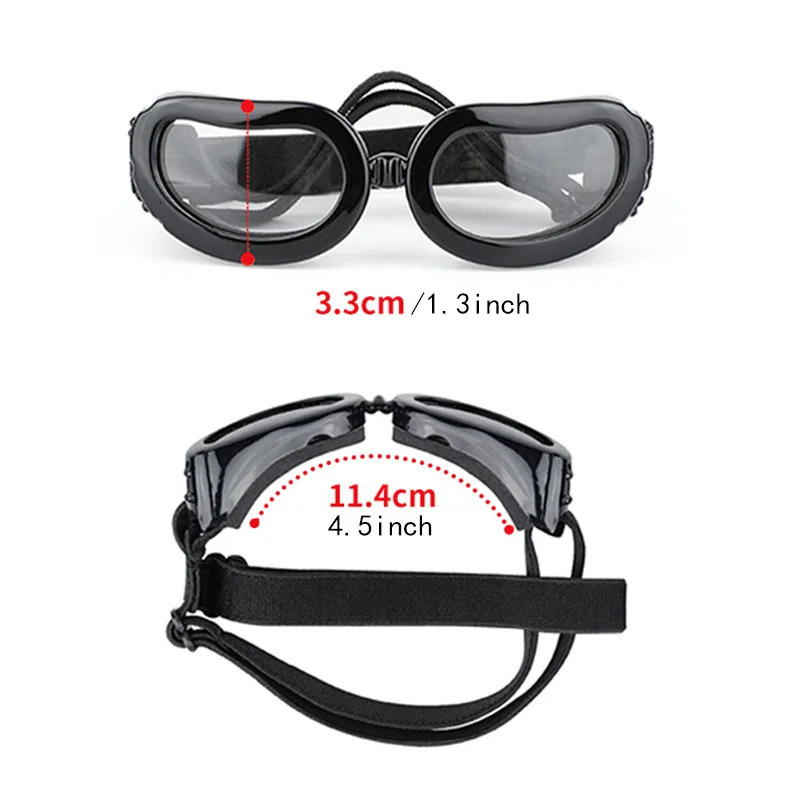 Adjustable Puppy Goggles UV Protection Sunglasses for Small Medium Dog Cat Outdoor Windproof Motorcycle Glasses 250729
