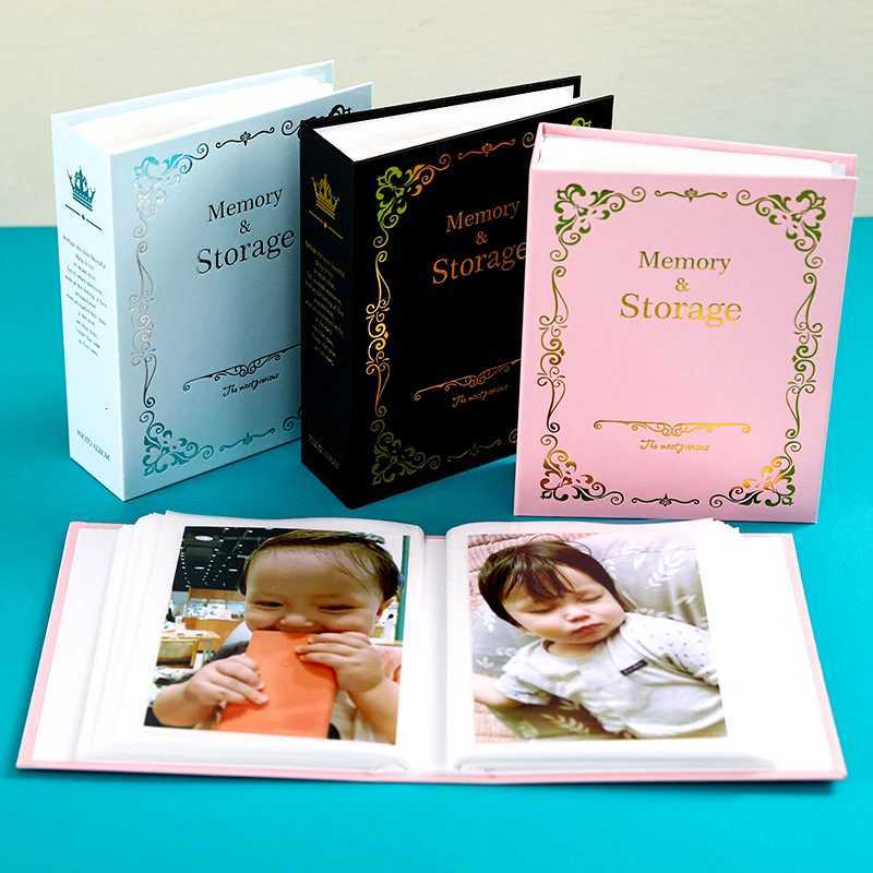 100 Pictures Pockets 10x15cm Gilded Photo Album 6 Inch Inters Photos Book Case Kid Memory Gift Z250729