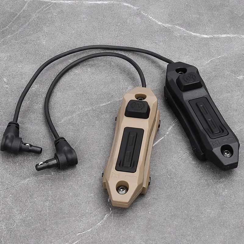 WADSN Dual Function Remote Pressure Switch Crane 2.5MM 3.5MM SF Plug Button For DBAL PEQ15 MAWL M300 M600 Hunting Scout Light XJ250728