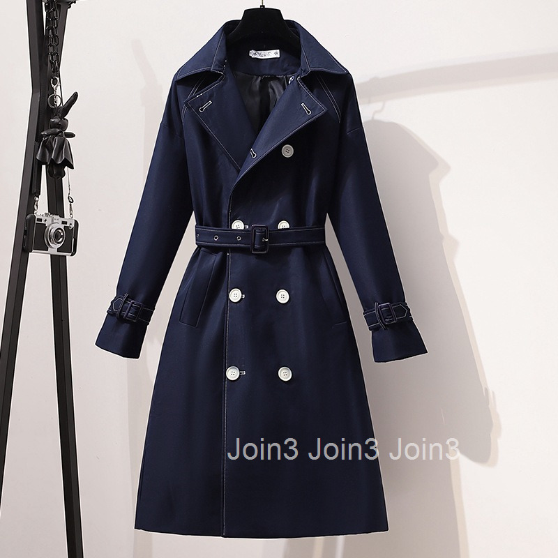 South Korea chic lady windbreaker coat big fat women fat sister ocean coat net red and jitter.