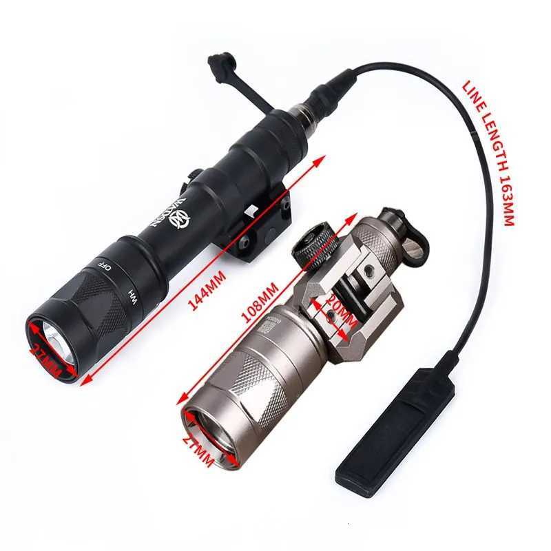 WADSN M600 M300 M600W M300W Tactical Strobe Flashlight Scout Light LED Hunting Rifle Weapon Accessories Fits 20mm Picatinny RailXJ250728