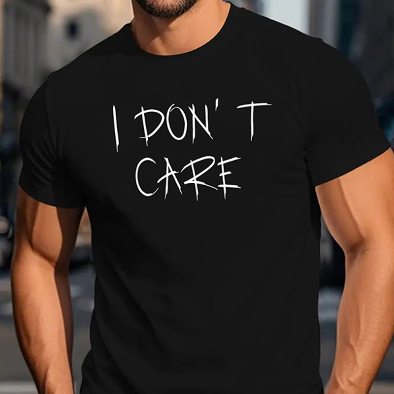 Mens Casual Graphic Print T Shirt with Comfort Fit(Suitable for young men and women)