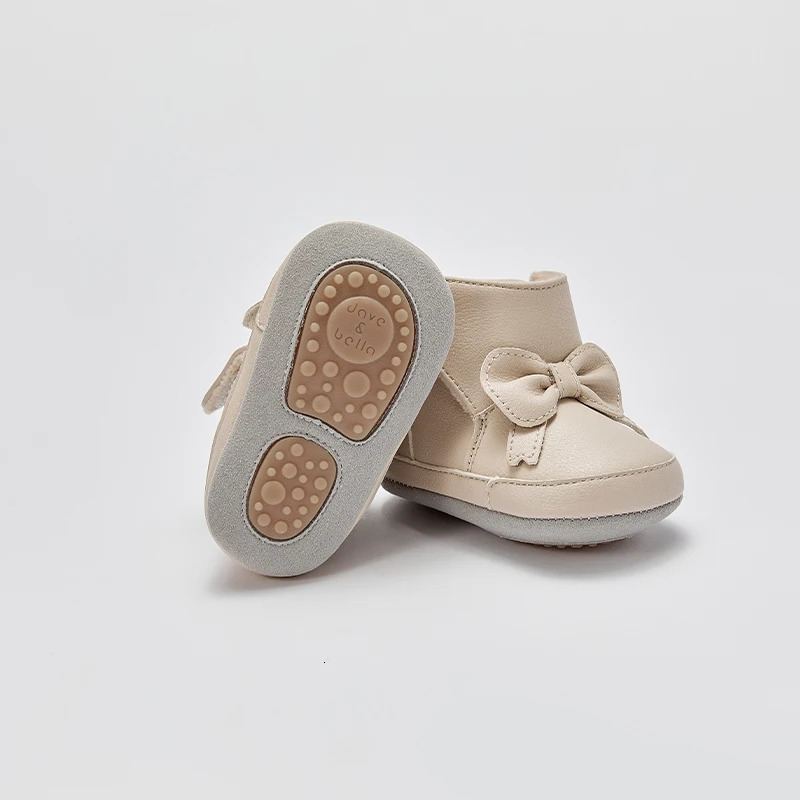 Dave Bella Winter Children Snow Boots Girls Bow-tie Princess Boots Kids Warm Thicken Toddler Shoes DB4236670 250728