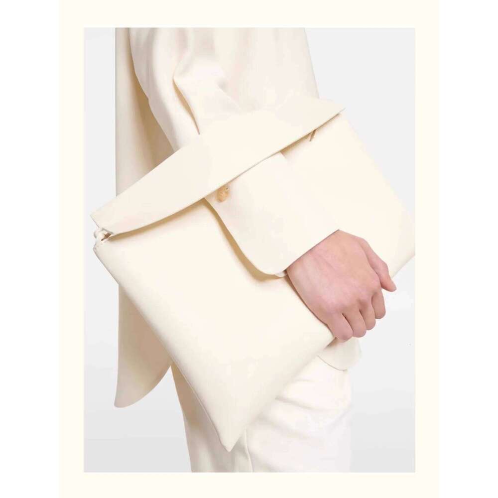 Envelope Vintage Niche Wind Genuine Leather Wide Strap Armpit Hundred Sheepskin Shoulder Clutch Bag