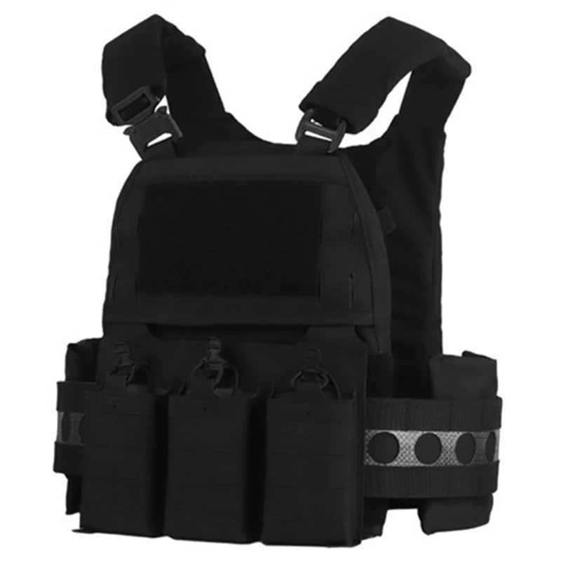 Ferro V5 FCPC Hunting Plate Carrier Modular PortabLE MOLLE Airsoft Training TripLE Magazine Pouch With Zip On Panel Banger Z250728