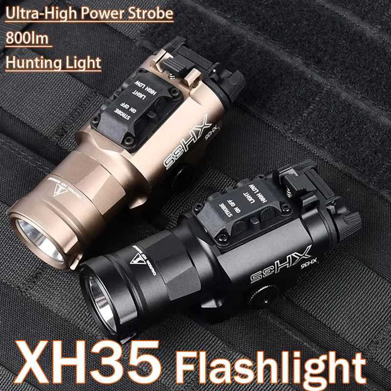 20mm Rail Weapon Hunting Light WADSN Tactic Airsoft XH35 X300 800lm Ultra-High Power Strobe LED Flashlight XJ250728