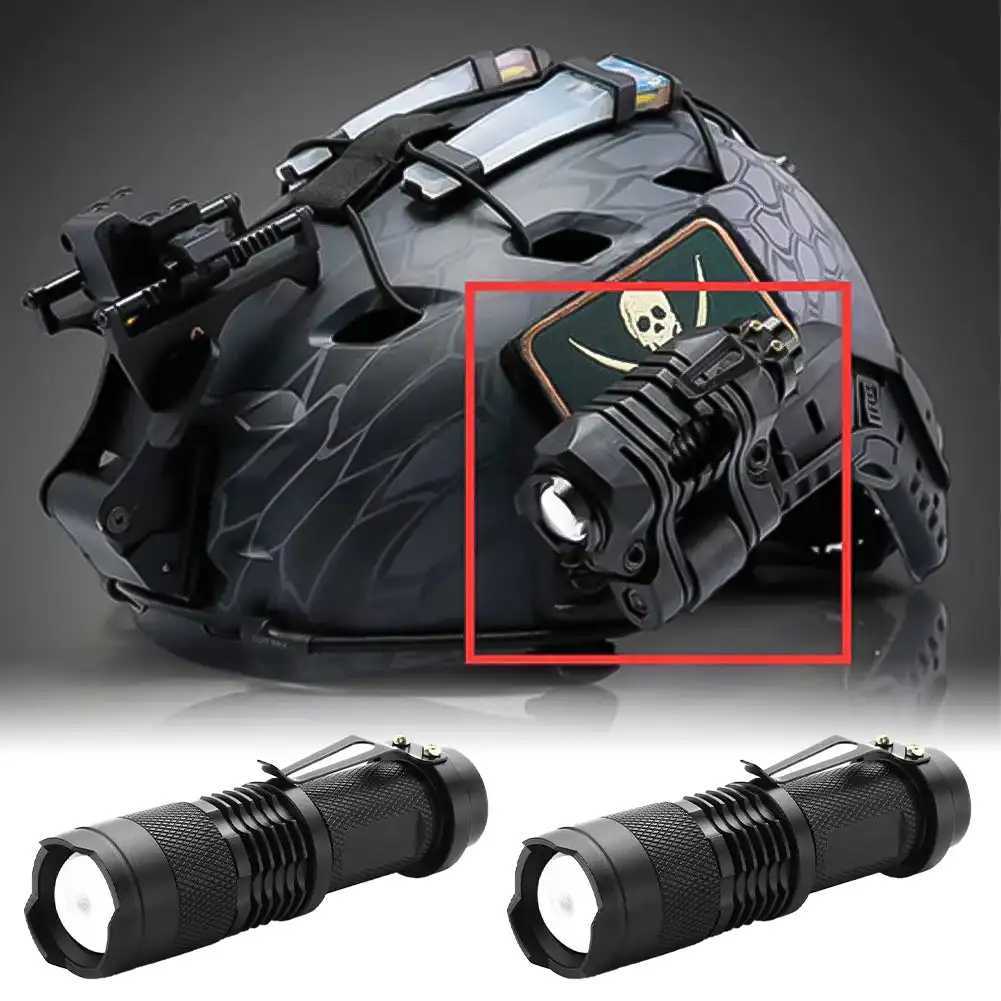 Outdoor Tactic Airsoft Strobe Constant Momentary Helmet Lamp With White Scout Light Helmet Lamp Fast Hunting Helmet Flashlight XJ250728