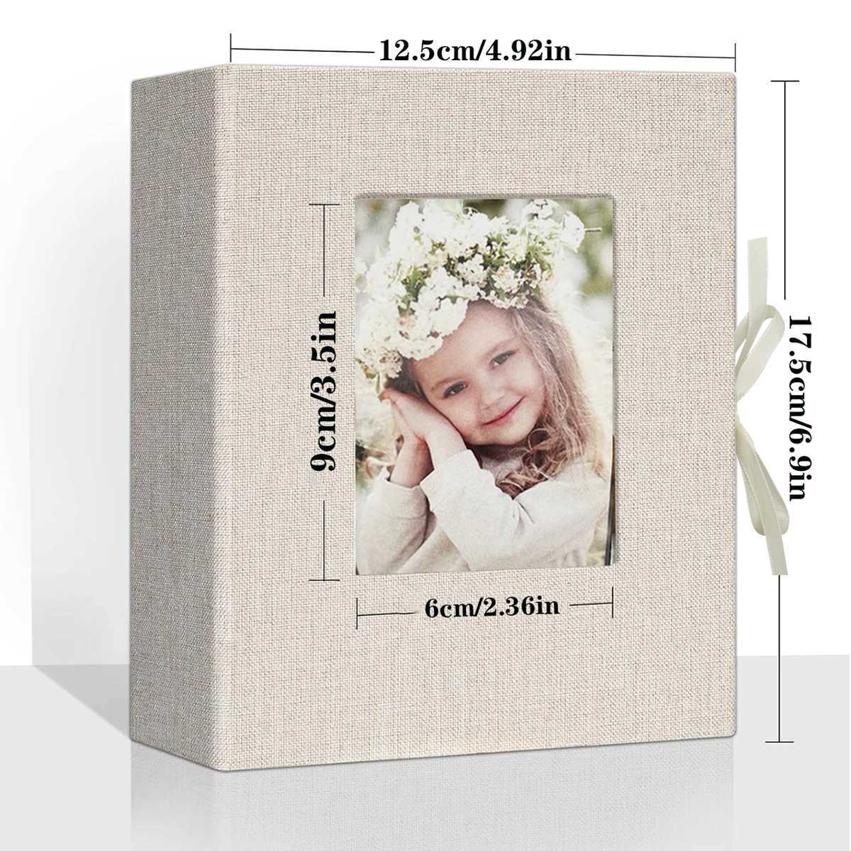 1pcs 4x6 Small Photo Album Capable of Holding 100 Photos Mini Baby Album Linen Cover Gift Wedding Family Album Z250729
