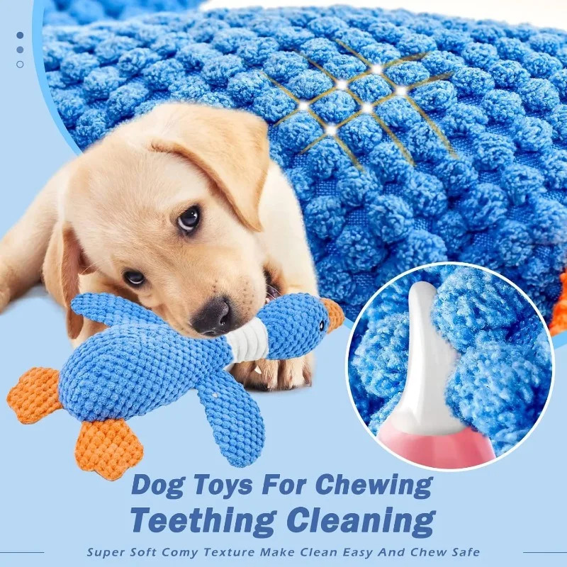 Indestructible Cat Dog Toys for Aggressive Chewers Cats Dogs Chew Squeak Toy Interactive Plush Doll Pet Products 250729