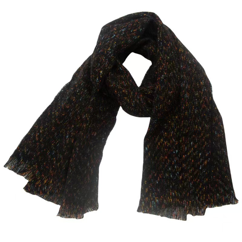 T1338 new European and American autumn and winter short hair solid color clip flower scarf shawl
