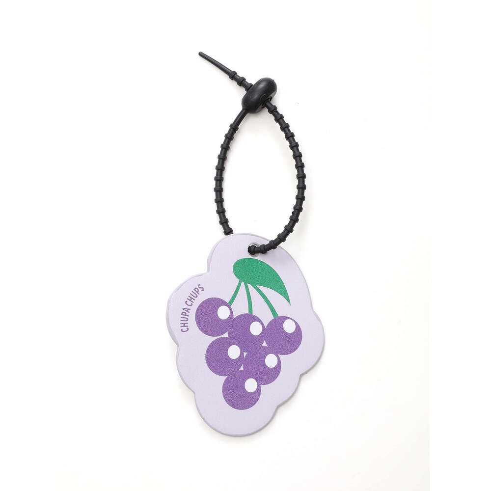 Ins Style Cloud Lightning Summer Panda Giraffe Fruit PU Printed Leather Pendant Keychain Bag Charm