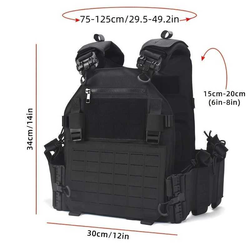 Quick Release Tactical Vest Hunting Men Plate Carrier Chest Rig Combat Armor Vests Outdoor CS Training Airsoft Vest Z250728