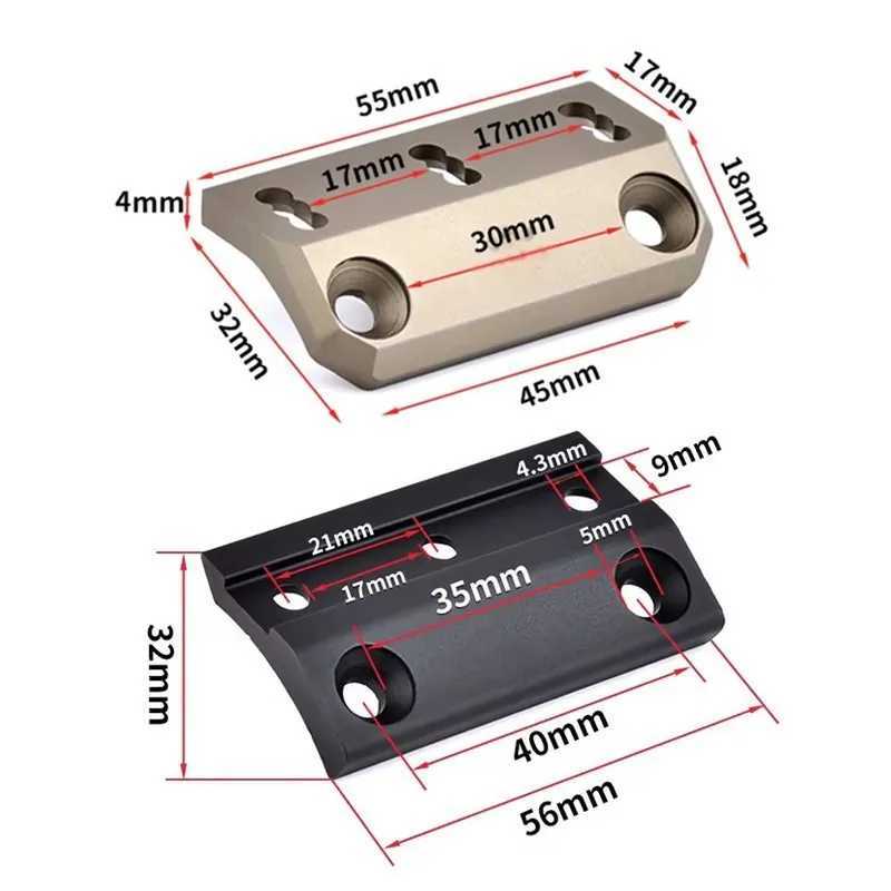 WADSN M600 Airsoft Flashlight Fit SMR Rail System Scout Light Offset Side Mount M300 M600 Weapon Light Base Accessories XJ250728