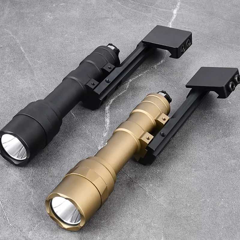 Tactical M600 Flashlight M600U LED Spotlight With 45 Offset Adaptive Light Mounting Metal Base For 20MM Picatinny Rail R250728