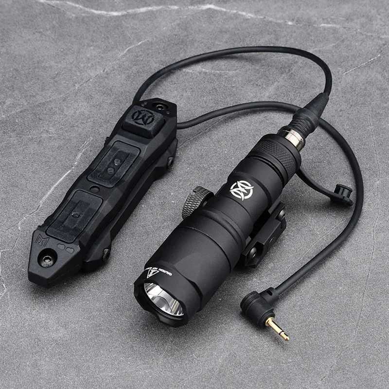 Vadsn M300 M600 Flashlight With Axon Dual Function Remote Pressure Switch Fit 20mm Rail Hunting Tactical Airsoft Light XJ250728