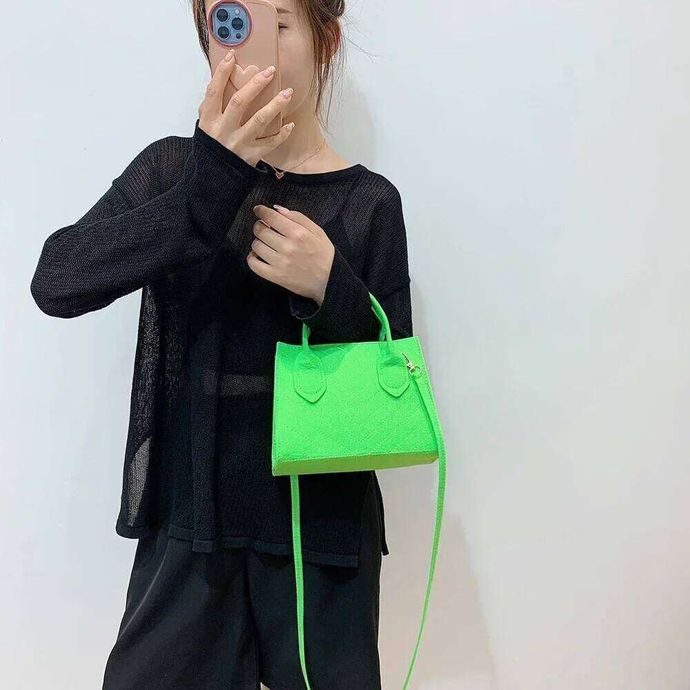 Women's Bags Designer Women's Bags Designer Solid Color Felt Shoulder Designer Handbag Casual Crossbody Bags For Women New Zipper Messenger 