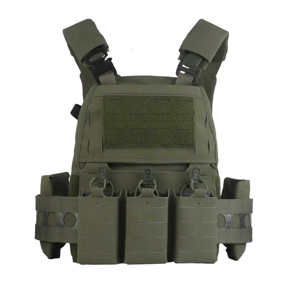 Tactical FCPC V5 Plate Carrier Ferro Style Quick Release MOLLE Hunting Vest With Triple 556 Magazine Pouch Shooting Airsoft Gear Z250728