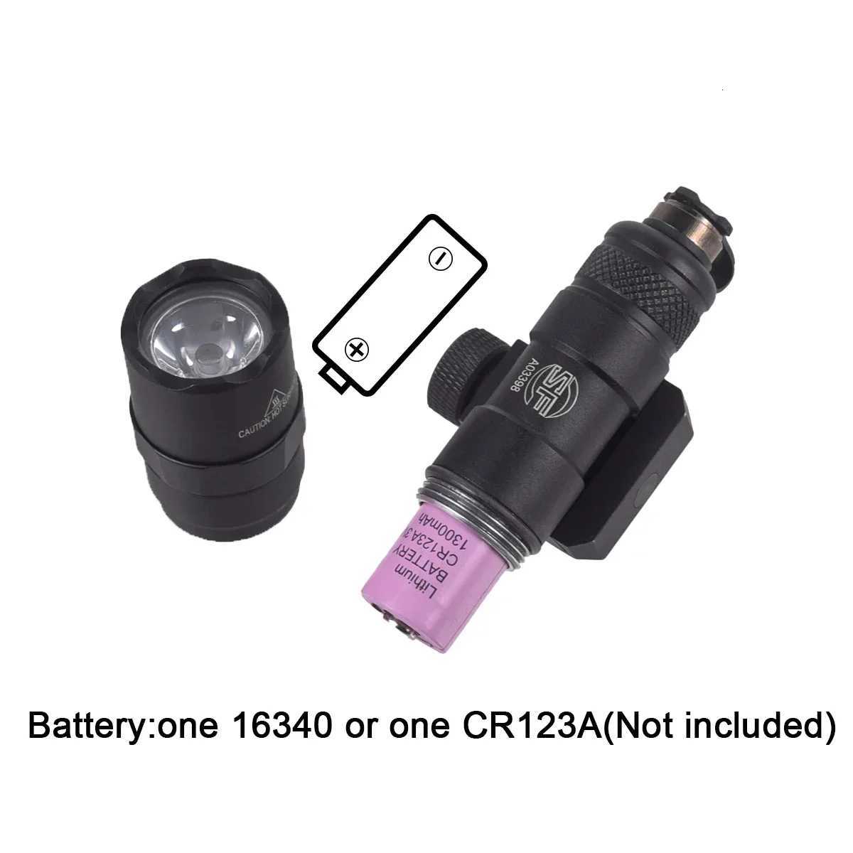 Tactical M300 M300B Airsoft Powerful Flashlight With Remote Pressure Switch Fits 20mm Rail Rifle AR 15 Weapon Gun Scout LED LightXJ250728