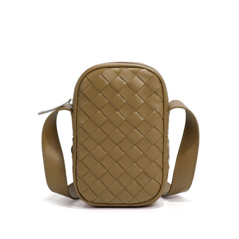 2025 Spring Summer New Woven Fashion Phone Casual Mini Single Shoulder Crossbody Square Bag